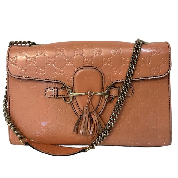 Gucci Handbags - Gucci Guccisima Emily Chain Flap Shoulder Bag